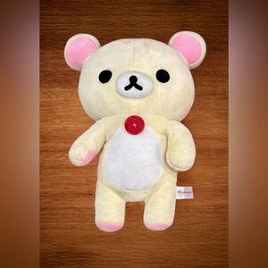 RILAKKUMA  SAN X BEAR PLUSH  ANIMAL. RITERED TEDDY BEAR 12”